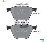 FRONT BRAKE PAD SET DISC BRAKE FITS: BMW 7 SEDAN ACTIVEHYBRID 7/750 I LI/750