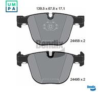 BRAKE PAD SET DISC BRAKE BPD2154 FOR BMW X5/F15/F85/E70 X6/F16/F86/E71/E72 4.4L