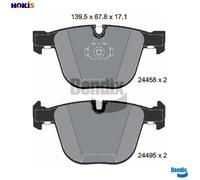 BRAKE PAD SET DISC BRAKE BPD2154 FOR BMW X5/F15/F85/E70 X6/F16/F86/E71/E72 4.4L