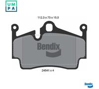 BRAKE PAD SET DISC BRAKE BPD2166 FOR PORSCHE BOXSTER/718/Spyder CAYMAN 2.5L 4cyl