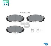 BRAKE PAD SET DISC BRAKE BPD2175 FOR HYUNDAI H-1/Travel/Cargo KIA 2.5L 4cyl 2.9L
