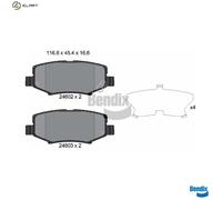 BRAKE PAD SET DISC BRAKE BPD2178 FOR JEEP DODGE ED3/EDG/ERZ 2.4L ENS 2.8L 4cyl