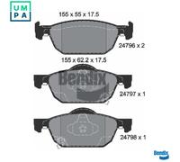 BRAKE PAD SET DISC BRAKE BPD2197 FOR HONDA K24Z3 2.4L R18Z4 1.8L N22B2 2.2L 4cyl