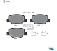 BRAKE PAD SET DISC BRAKE BPD2207 FOR TOYOTA 2ZR-FAE 1.8L 2AD-FHV 2.2L 1WW 1.6L