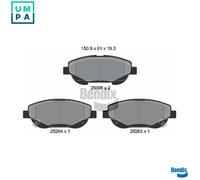 BRAKE PAD SET DISC BRAKE BPD2216 FOR TOYOTA 2AD-FHV/FTV 2.2L 2WW 2.0L 4cyl