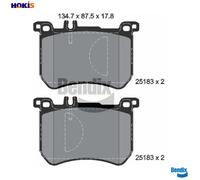 BRAKE PAD SET DISC BRAKE BPD2231 FOR MERCEDES-BENZ M 276.825 OM642.867 3.0L 6cyl
