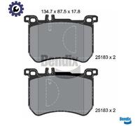 BRAKE PAD SET DISC BRAKE BPD2231 FOR MERCEDES-BENZ M 276.825 OM642.867 3.0L 6cyl