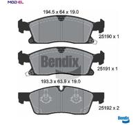 BRAKE PAD SET DISC BRAKE BPD2233 FOR DODGE JEEP GRAND/CHEROKEE/VAN/IV 3.6L 6cyl