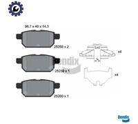 BRAKE PAD SET DISC BRAKE BPD2240 FOR SUZUKI VITARA S-CROSS/SX4 SWIFT/IV 1.0L