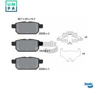 BRAKE PAD SET DISC BRAKE BPD2240 FOR SUZUKI VITARA S-CROSS/SX4 SWIFT/IV 1.0L