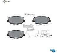 BRAKE PAD SET DISC BRAKE BPD2247 FOR HYUNDAI GRAND/SANTA/FÉ GENESIS KIA 2.4L