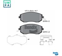 BRAKE PAD SET DISC BRAKE BPD2267 FOR TOYOTA SUBARU FA24D 2.4L FA20D 2.0L 4cyl