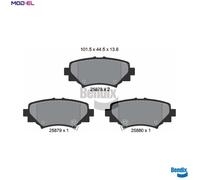 BRAKE PAD SET DISC BRAKE BPD2273 FOR MAZDA P5Y1/P5Y5/P5Y4/P5Z3 1.5LPEY5 2.0L 3