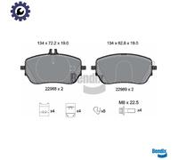 BRAKE PAD SET DISC BRAKE BPD2318 FOR MERCEDES-BENZ B-CLASS/Sports/Tourer GLA