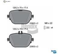 BRAKE PAD SET DISC BRAKE BPD2319 FOR MERCEDES-BENZ EQC E-CLASS/T-Model CLS 2.0L
