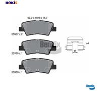 BRAKE PAD SET DISC BRAKE BPD2341 FOR HYUNDAI SONATA/VII VELOSTER KONA/SUV/Van
