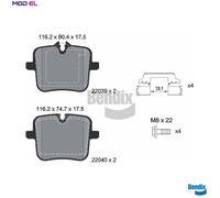 BRAKE PAD SET DISC BRAKE BPD2344 FOR ALPINA ROLLS-ROYCE GHOST/II/Extended BMW