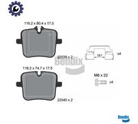 BRAKE PAD SET DISC BRAKE BPD2344 FOR ALPINA ROLLS-ROYCE GHOST/II/Extended BMW