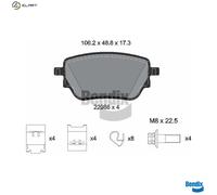 BRAKE PAD SET DISC BRAKE BPD2348 FOR MERCEDES-BENZ B-CLASS/Sports/Tourer GLB