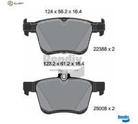 BRAKE PAD SET DISC BRAKE BPD2370 FOR VW DLAA/CHZJ/DKRF/DUSA 1.0L 3cyl T-ROC 2.0L