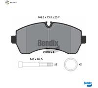 BRAKE PAD SET DISC BRAKE BPD2411 FOR MERCEDES-BENZ SPRINTER/5-t/Tourer/Bus/4-t