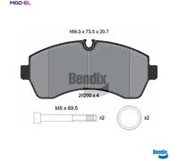 BRAKE PAD SET DISC BRAKE BPD2411 FOR MERCEDES-BENZ SPRINTER/5-t/Tourer/Bus/4-t