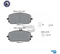 BRAKE PAD SET DISC BRAKE BPD2438 FOR MERCEDES-BENZ GLE EQA B-CLASS/Sports EQB