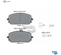 BRAKE PAD SET DISC BRAKE BPD2438 FOR MERCEDES-BENZ GLE EQA B-CLASS/Sports EQB