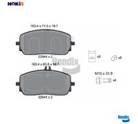 BRAKE PAD SET DISC BRAKE BPD2438 FOR MERCEDES-BENZ GLE EQA B-CLASS/Sports EQB