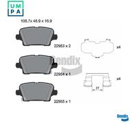 BRAKE PAD SET DISC BRAKE BPD2445 FOR OPEL INSIGNIA/Sports/Tourer/Grand/Country