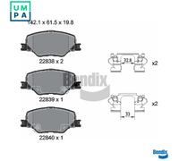 BRAKE PAD SET DISC BRAKE BPD2446 FOR OPEL INSIGNIA/Sports/Tourer/Grand/Country