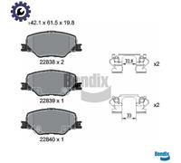 BRAKE PAD SET DISC BRAKE BPD2446 FOR OPEL INSIGNIA/Sports/Tourer/Grand/Country