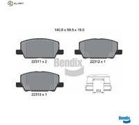 BRAKE PAD SET DISC BRAKE BPD2452 FOR CHEVROLET OPEL MOKKA/X INSIGNIA/Sports 1.4L