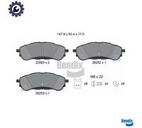 BRAKE PAD SET DISC BRAKE BPD2456 FOR FORD T22DD0P/GBVAJQJ/ENQJ/ENPF/ENQW 2.2L