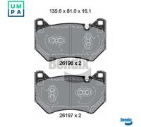 BRAKE PAD SET DISC BRAKE BPD2457 FOR AUDI Q5/Sportback/Van DYYA/DTNA/DTPA 2.0L