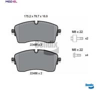 BRAKE PAD SET DISC BRAKE BPD2472 FOR LAND ROVER DEFENDER/Station/Wagon/Van 2.0L