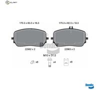 BRAKE PAD SET DISC BRAKE BPD2476 FOR MERCEDES-BENZ M 274.920OM 654.920 2.0L 4cyl