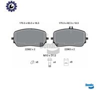BRAKE PAD SET DISC BRAKE BPD2476 FOR MERCEDES-BENZ M 274.920OM 654.920 2.0L 4cyl