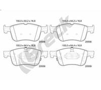 Brake pads 20556 00 701 00 BRECK for FORD FOCUS IV Saloon FOCUS IV KUGA III PUMA