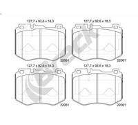 Brake Pad Set, disc brake BRECK 22061 00 551 00 for GLC (X253) 3 2016-2019