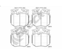 Brake Pad Set, disc brake BRECK 22618 00 551 00 for BMW X7 (G07) 3 2019-2020