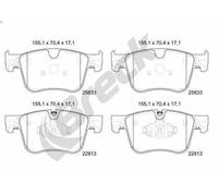 BRAKE PAD SET DISC BRAKE 22813 00 701 00 FOR PEUGEOT PARTNER/Box/Body/MPV 508