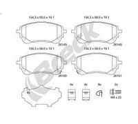 Brake Pad Set, disc brake BRECK 26149 00 701 00 for SWACE (AMZ_) 1.8 2020-