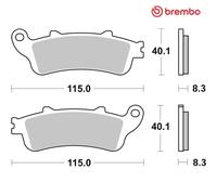 Brake Pad Set, disc brake BREMBO 07HO43SP For HONDA