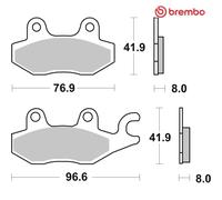 Brake Pad Set, disc brake BREMBO 07YA2206 For KAWASAKI, YAMAHA, HONDA, KREIDLER,