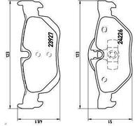 Brake pads P 06 038 BREMBO for BMW 3 Touring 3 X1 1 Coupe 3 Coupe 3 Convertible
