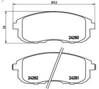 Brake Pads Front With Anti-Squeak Plate Fits Fiat Sedici Nissan Cube Suzuki