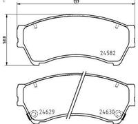 Brembo Brake Pad Set P 49 060 - Disc Brake - Fits Mazda CAY1 3.7L 6cyl
