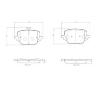 BREMBO P 50 169 Brake pad set