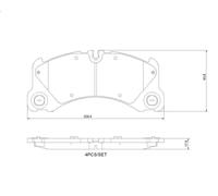 BREMBO P 65 046 Brake pad set